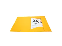 Elastomap A4 3 Kleppen Oranje Polypropyleen Ondoorschijnend