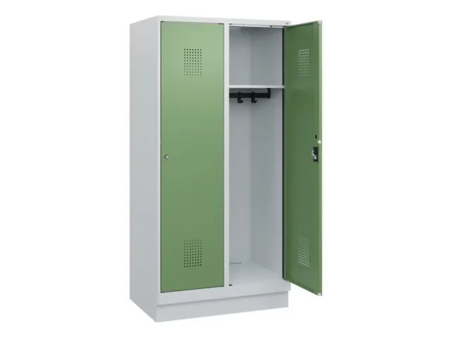 schoollocker,HxBxD 1630x800x500mm,2vak,vak B 400mm,cil.-slot,sokkel