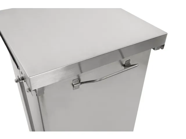 Poubelle à pédale industrielle 45 litres inox mat