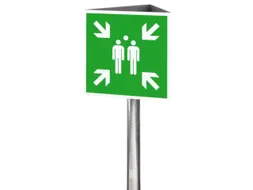 Borden Voor Vluchtroutesignalering,Verzamelpunt,Driehoekig Bord