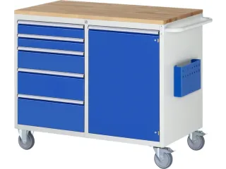 gereedschapswagen,HxBxD 975x1145x650mm,beukblad,draagverm. 450kg - 2