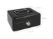 Coffret à monnaie westcott 152x120x79mm noir, insert en plastique ave