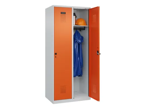 locker,HxBxD 1850x800x500mm,2vak,vak B 400mm,draaigrendel