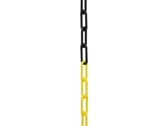 Afzetketting Geel/Zwart 50 Meter