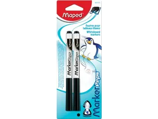 whiteboardmarker Marker'Peps 1.5mm, blister van 2 stuks, zwart - 1