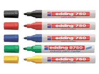 Viltstift edding 750 lakmarker rond geel 2-4mm - 2
