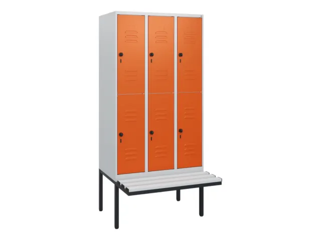 Dubbeldekse dekenkist,HxBxD 1950x900x815mm,3x2vak.,vak B 300mm