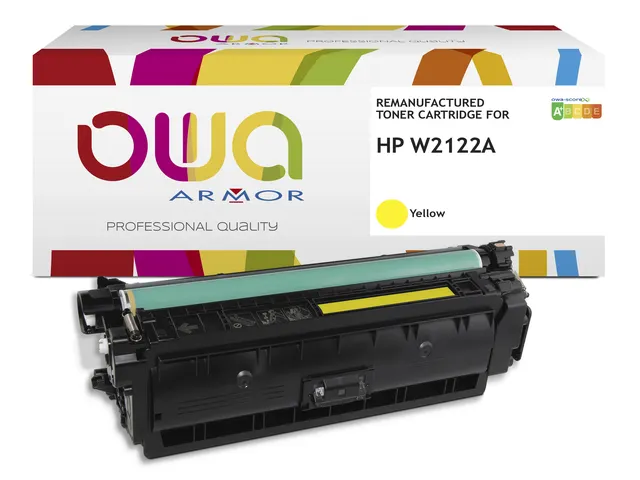Tonercartridge OWA alternatief tbv HP W2122A geel