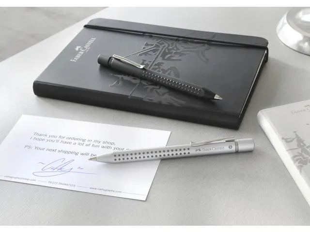 Balpen Faber-Castell GRIP 2011 zwart mat XB