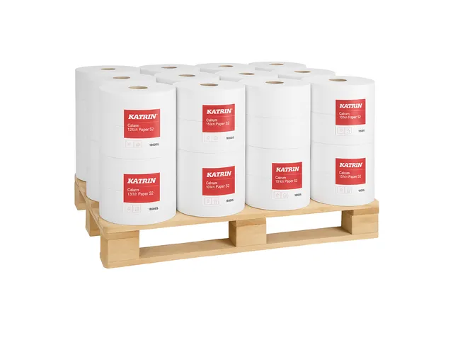 Toiletpapier Jumbo Katrin 93656 Gigant S 2-laags 150m wit Pallet