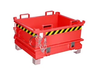 mini-bodemklepcontainer,HxLxB 625x800x1000mm,0,24m³,inrijbeugel,staal - 1
