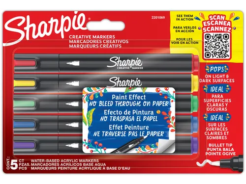 Sharpie Creative Markers acrylmarkers assorti à 5 stuks