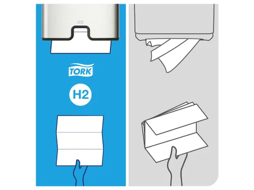 Tork 120454 H2 Xpress Compressed Handdoek Advanced Soft 2400 stuks