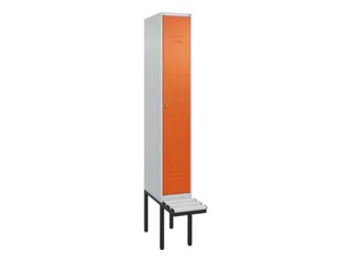 locker met bank,HxBxD 2120x300x815mm,1vak,vak B 300mm,cil.-slot - 1