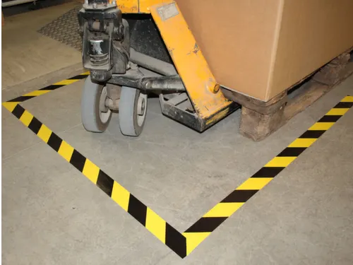 vloermarkeertape,PVC,blauw,band LxB 10mx50mm