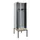 locker met bank,voor scheiding van kleding,HxBxD 2120x600x815mm,2vak