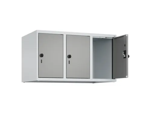 opzetkast,v. locker,3vak.,vak B 300mm,HxBxD 500x900x500mm,draaigrendel