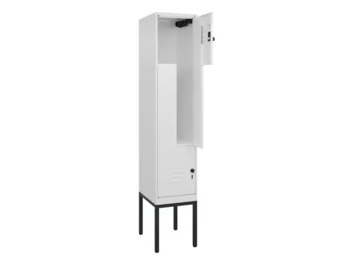 Z-garderobekast,HxBxD 2120x400x500mm,vak B 200/400mm,draaigrendel