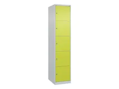 lockerkast,HxBxD 1850x400x500mm,1x5vakken,vak B 400mm,cil.-slot