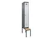 locker met bank,voor scheiding van kleding,HxBxD 2120x300x815mm,1vak