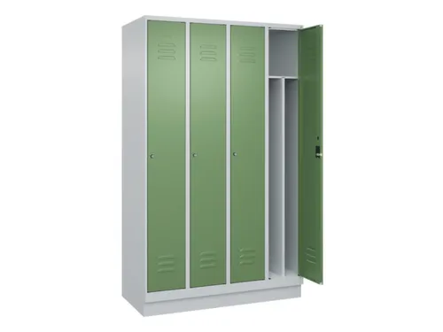 locker voor scheiding van kleding,HxBxD 1950x1200x500mm,4vak