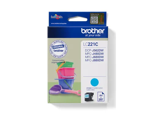 LC-221CBP Cyaan Inktcartridge 260 pagina's