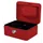 Geldkist Quantore 150x115x80mm rood