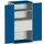 systeemkast 2000x1050x650mm 1 legbord 4 laden RAL7035, front RAL5010