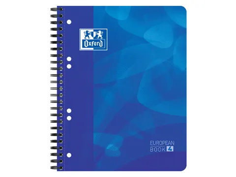 Projectboek Oxford A5+ Scribzee 6-gaats Lijn 120vel Blauw