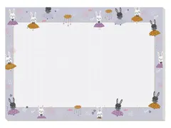 Bureauonderlegger Sigel Bunny Ballerinas A3 30 vel 80gr