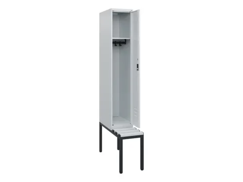 locker met bank,HxBxD 1950x300x815mm,1vak,vak B 300mm,cil.-slot