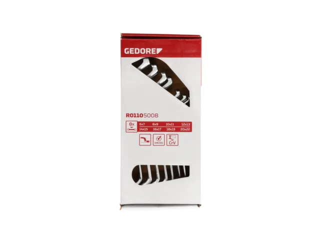 GEDORE R01105008 Sets steeksleutels SW6-22mm 8stuks