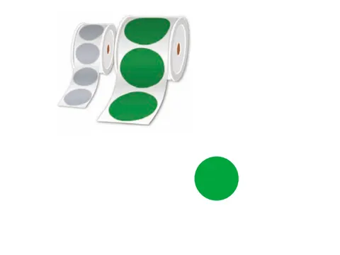 Brother LTZ17100FPEL, Groen, Cirkel, 10 cm, 250 stuk(s)