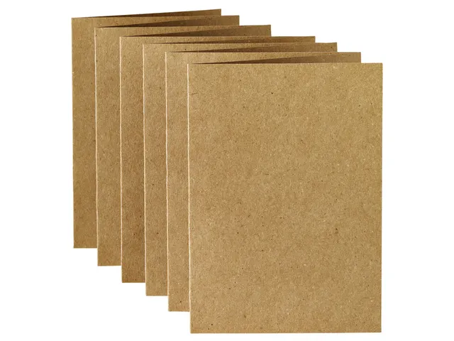 Carte de correspondance Papicolor double 105x148mm brun 6 pièces