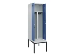 PBM-locker met bank,HxBxD 2120x600x815mm,2vak,vak B 300mm