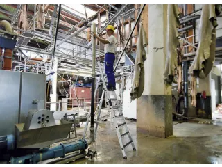 Ladder Aluminium Bordes 1.87m Aan Eenzijdig 8treden Bordes - 3