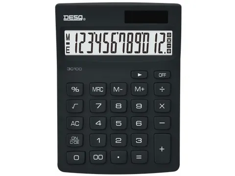 Rekenmachine Desq Compact zwart
