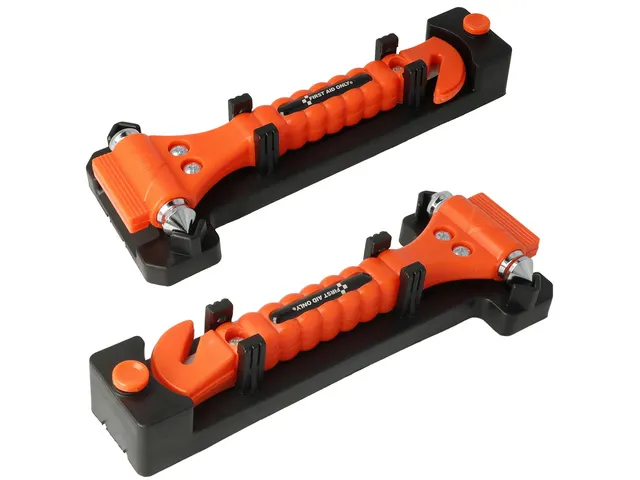Marteau de secours 2 en 1 First Aid Only 2 pièces avec support