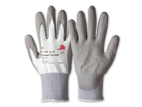 KCL Camapur 620 snijbestendige handschoenen, wit, maat 7, 100 stuks