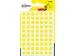 PSA08J ronde markeringsetiketten diameter 8 mm geel