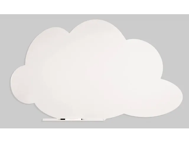 Whiteboard Rocada Skinshape Cloud 75x115cm wit gelakt