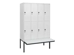 Dubbeldekse dekenkist,HxBxD 1950x1200x815mm,4x2vak.,vak B 300mm