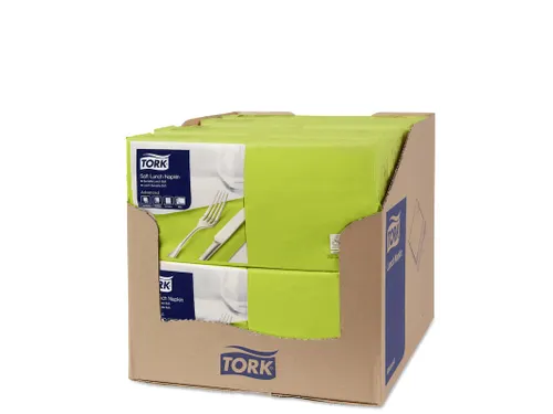 Tork 477860 Soft Lunchservet Advanced Limoen 33x33cm