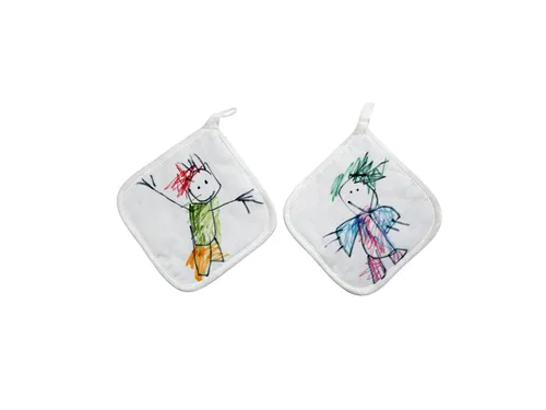 Pannenlappen Creativ Company 20x20cm wit