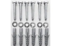 Schroevenset V. Kunststofbank M. 3Pootstellen