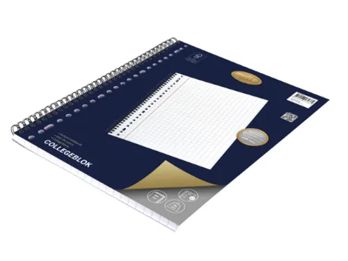 Collegeblok Multo A4 ruit 10mm 23gaats 160pagina's 90gram