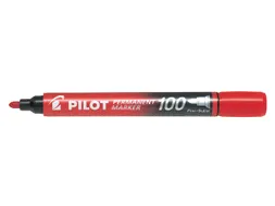 Pilot Permanent Marker 100 Rond Fijne punt Rood