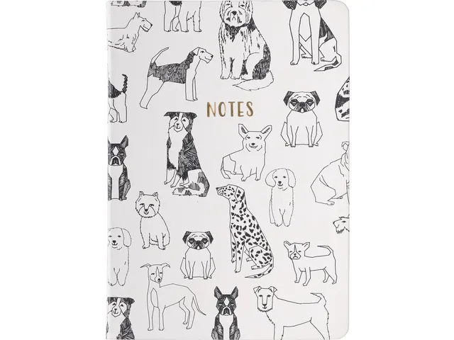 Notitieboek Èccolo Outlined Dogs lijn ca.15x20cm 80gr. 256 pag.