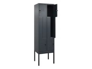 Z-garderobekast,HxBxD 2120x600x500mm,vak B 150/300mm,draaigrendel - 2