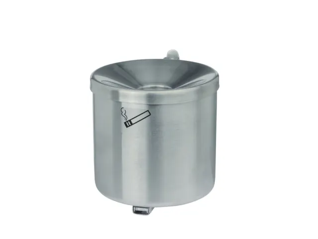 Cendrier mural Antifeu 145x150x150mm Basculant Inox laqué